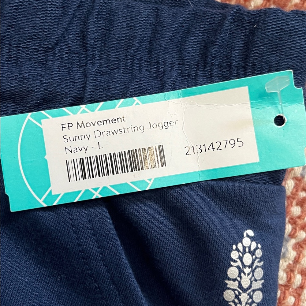 NWT Stitch Fix Free People Movement Sunny Drawstring Navy Jogger Size L - Picture 4 of 9